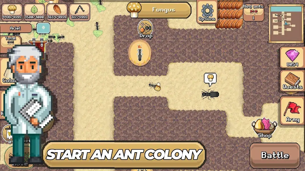 Скачать Pocket Ants: Симулятор Колонии [Взлом Бесконечные деньги] APK на Андроид
