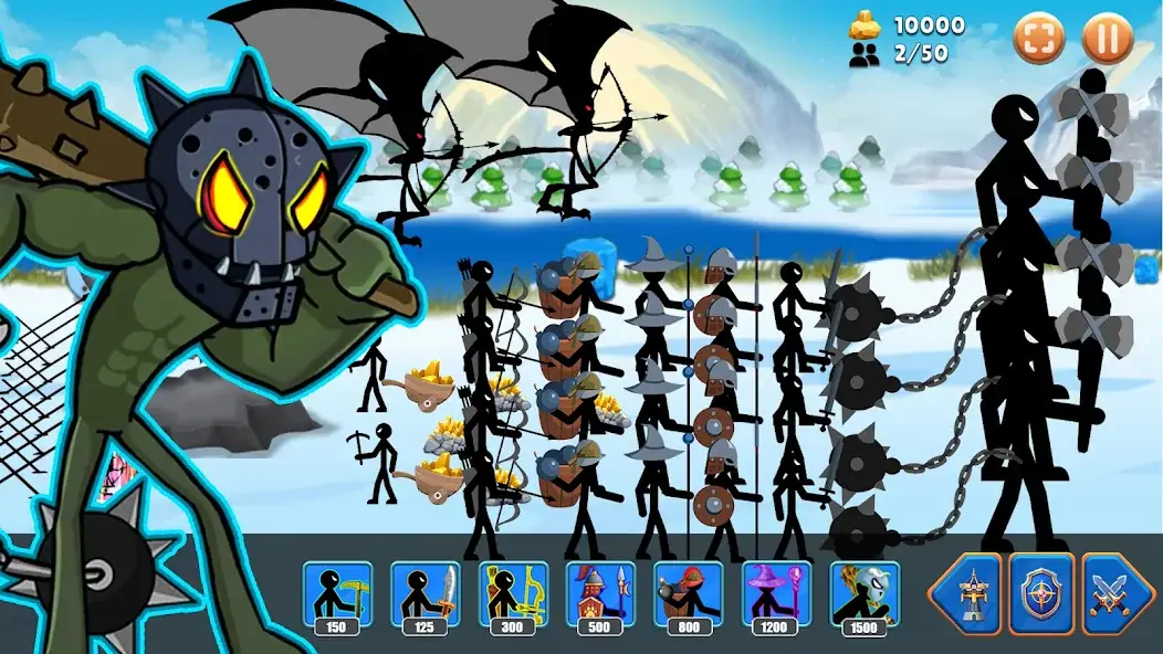 Скачать Stickman War : Clash of Stick [Взлом Много денег] APK на Андроид