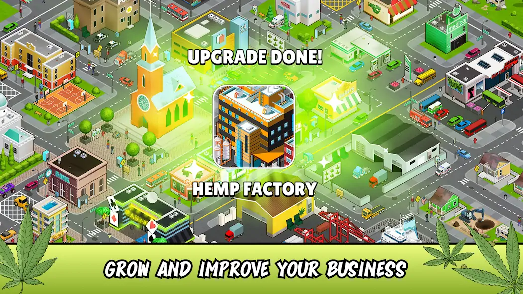 Скачать Weed City - Hemp Farm Tycoon [Взлом Много монет] APK на Андроид