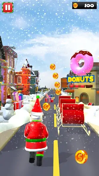 Скачать Xmas Santa Surfer Running Game [Взлом Бесконечные деньги] APK на Андроид