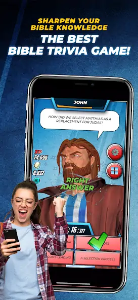 Скачать Bible Trivia Game: Heroes [Взлом Много монет] APK на Андроид