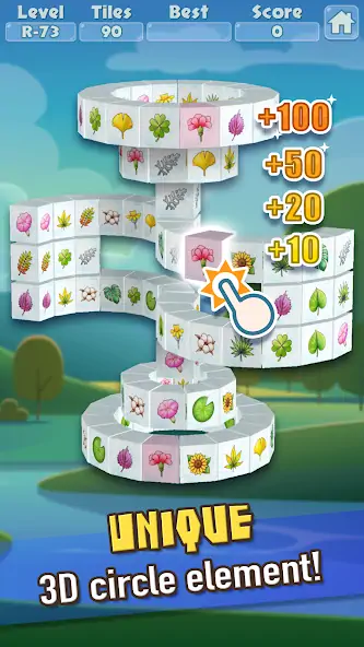 Скачать 3D Mahjong Triple Tile Match [Взлом Много монет] APK на Андроид