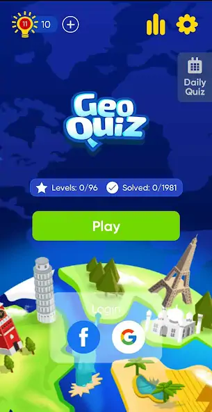 Скачать Geo Quiz: World Geography, Map [Взлом Бесконечные монеты] APK на Андроид