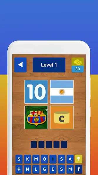 Скачать 4 Pics 1 Footballer [Взлом Бесконечные деньги] APK на Андроид