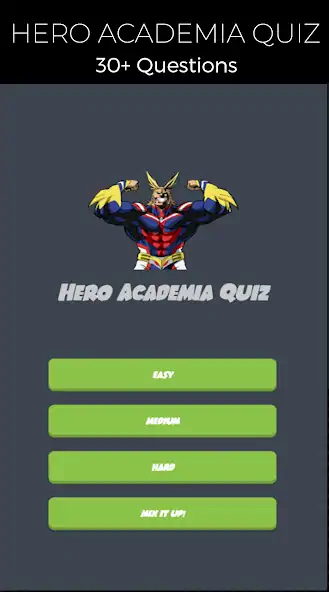Скачать Quiz Game for Hero Academia [Взлом Много монет] APK на Андроид
