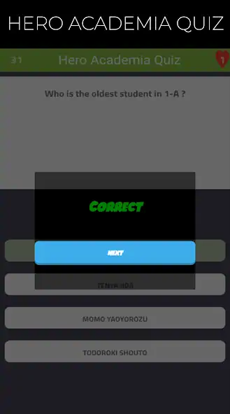 Скачать Quiz Game for Hero Academia [Взлом Много монет] APK на Андроид