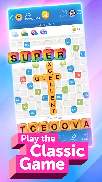 Скачать Words with Friends 2 Classic [Взлом Много монет] APK на Андроид