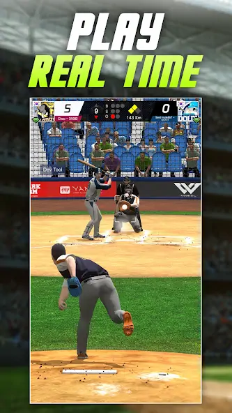 Скачать Baseball Play: Real-time PVP [Взлом Бесконечные деньги] APK на Андроид