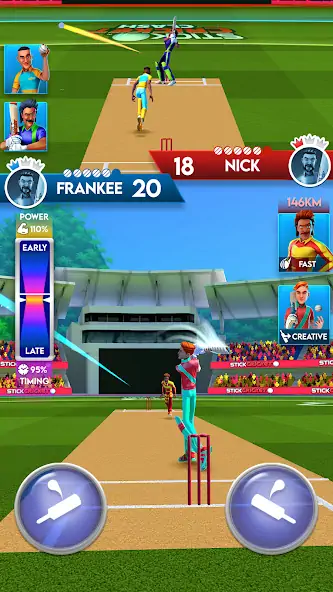 Скачать Stick Cricket Clash [Взлом Много монет] APK на Андроид