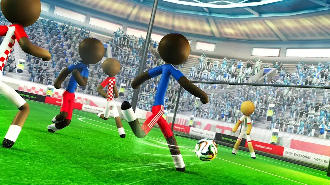 Скачать Stickman Football Strike Games [Взлом Много денег] APK на Андроид