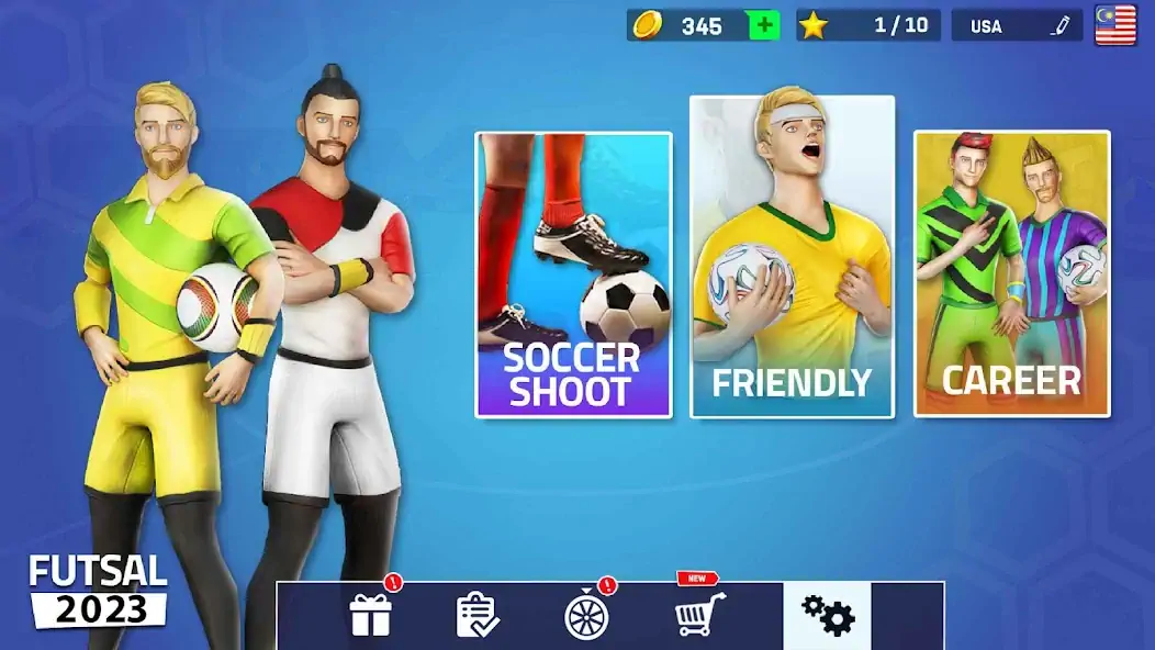 Скачать Indoor Futsal: Football Games [Взлом Много монет] APK на Андроид