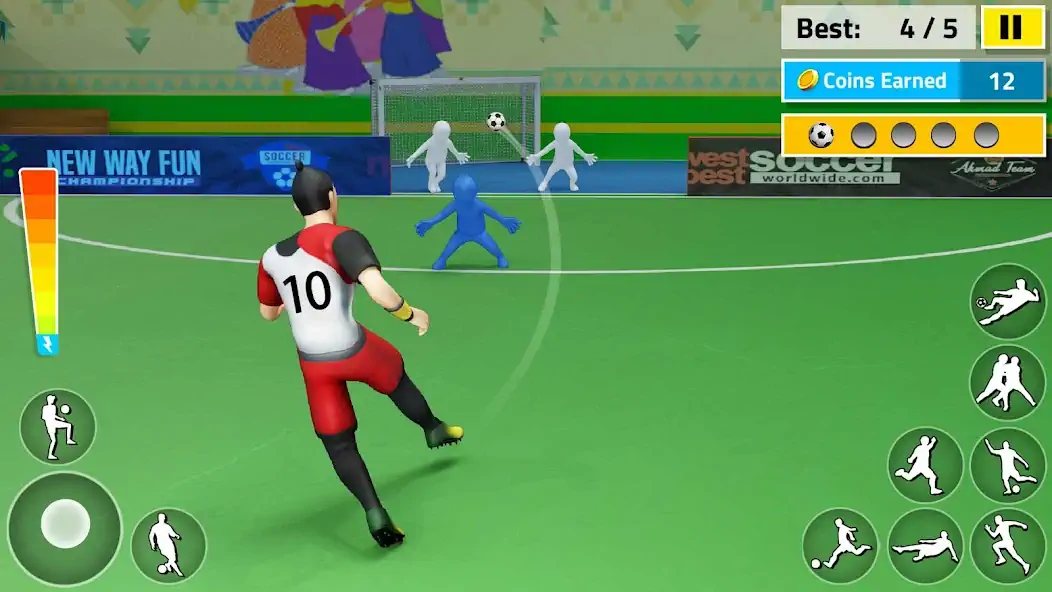 Скачать Indoor Futsal: Football Games [Взлом Много монет] APK на Андроид
