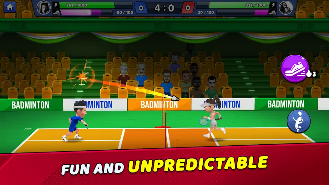 Скачать Badminton Clash 3D [Взлом Много денег] APK на Андроид