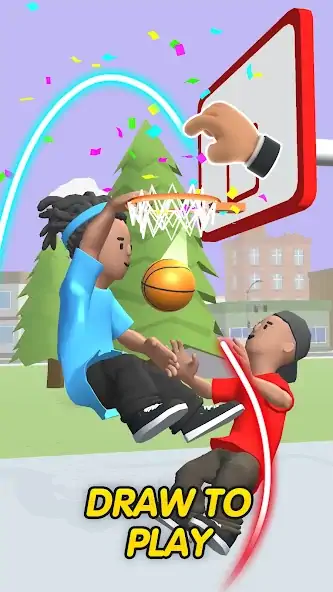 Скачать Draw Basket 3D [Взлом Бесконечные монеты] APK на Андроид