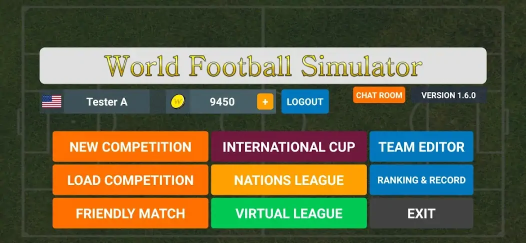 Скачать World Football Simulator [Взлом Много монет] APK на Андроид