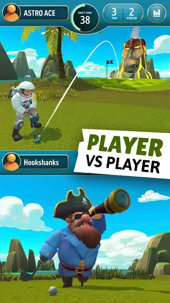 Скачать Shankstars Golf [Взлом Бесконечные монеты] APK на Андроид