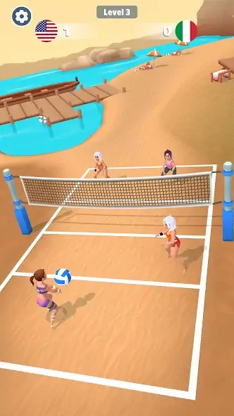 Скачать Beach Volleyball Game [Взлом Бесконечные монеты] APK на Андроид