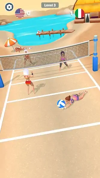 Скачать Beach Volleyball Game [Взлом Бесконечные монеты] APK на Андроид