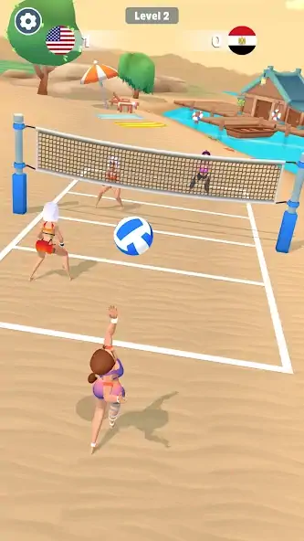 Скачать Beach Volleyball Game [Взлом Бесконечные монеты] APK на Андроид