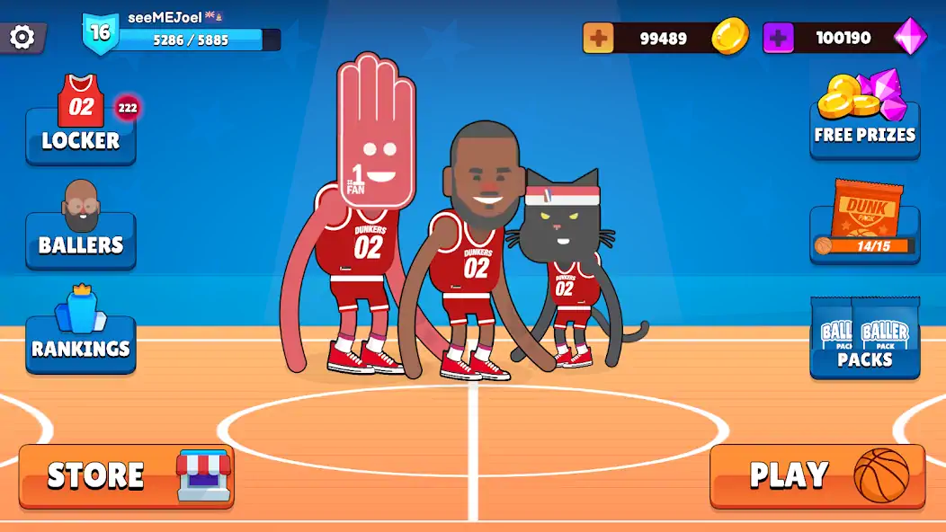 Скачать Dunkers 2 [Взлом Бесконечные монеты] APK на Андроид