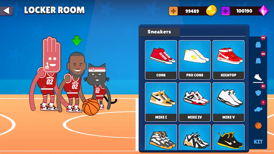 Скачать Dunkers 2 [Взлом Бесконечные монеты] APK на Андроид