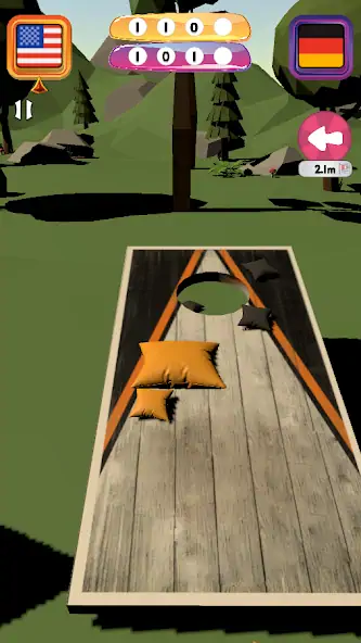 Скачать Cornhole 3D: Nations League [Взлом Бесконечные деньги] APK на Андроид