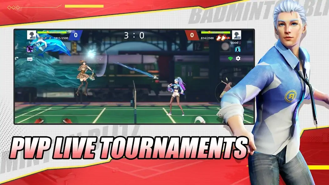 Скачать Badminton Blitz - PVP online [Взлом Много денег] APK на Андроид