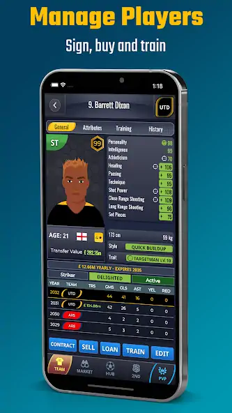 Скачать Ultimate Club Football Manager [Взлом Бесконечные монеты] APK на Андроид