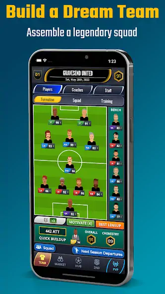 Скачать Ultimate Club Football Manager [Взлом Бесконечные монеты] APK на Андроид