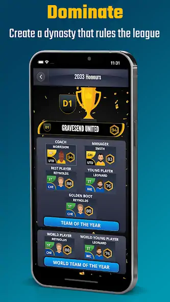 Скачать Ultimate Club Football Manager [Взлом Бесконечные монеты] APK на Андроид