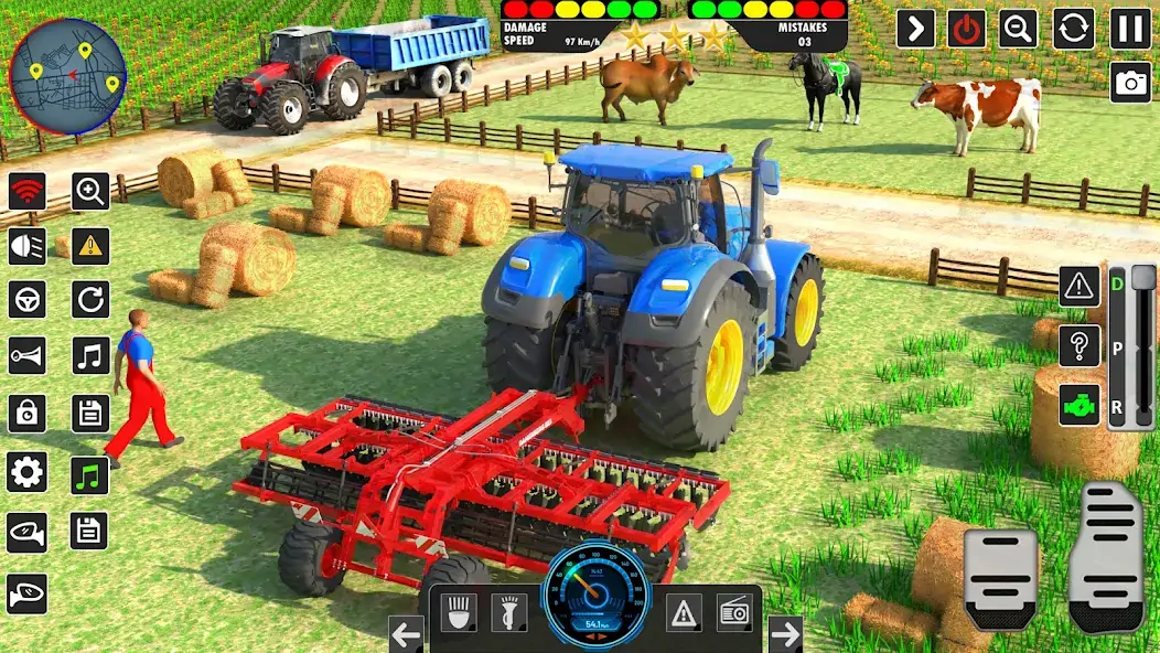 Скачать Real Tractor Driving Games [Взлом Бесконечные деньги] APK на Андроид