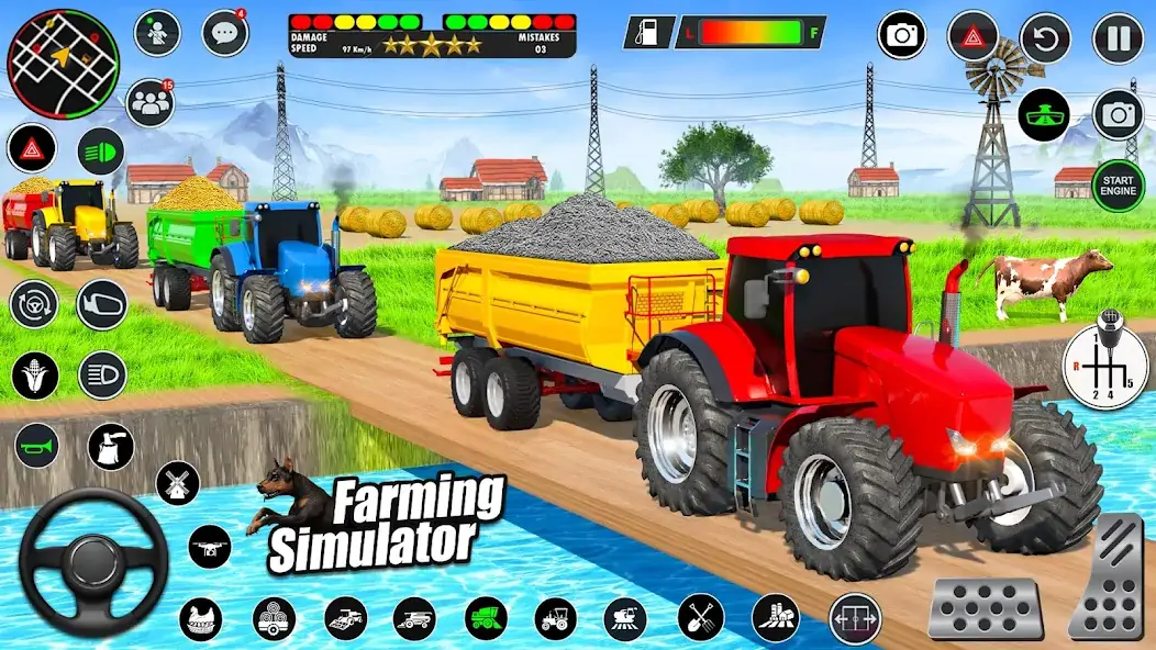 Скачать Real Tractor Driving Games [Взлом Бесконечные деньги] APK на Андроид