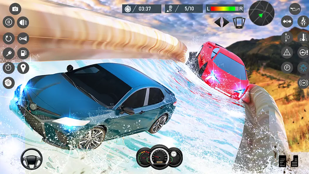 Скачать Water Slide Car Race games [Взлом Много денег] APK на Андроид