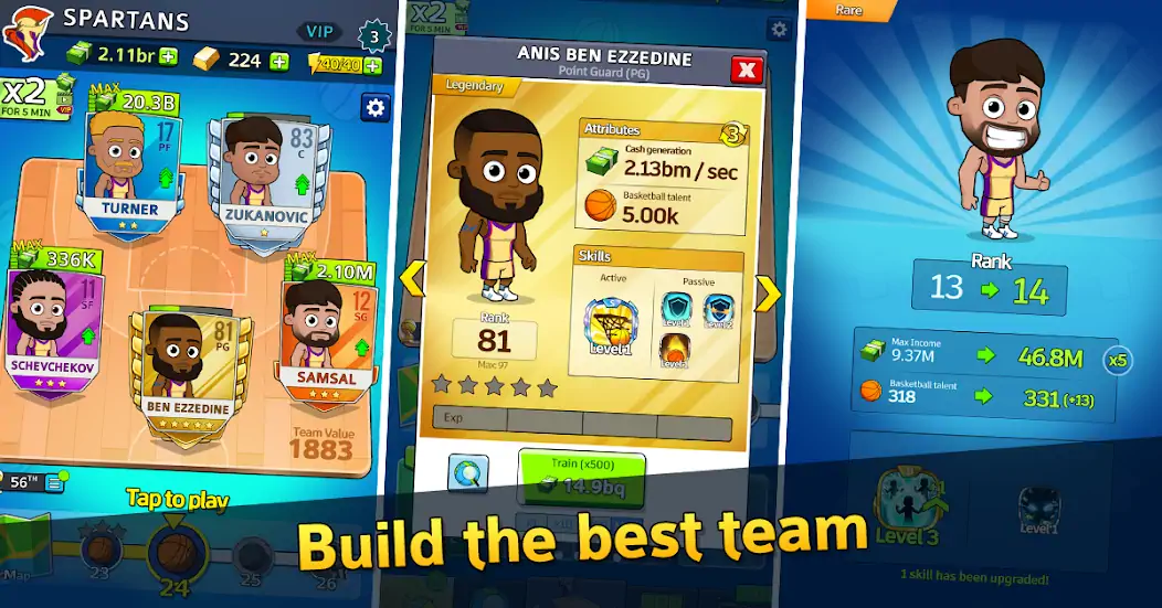 Скачать Idle Five Basketball tycoon [Взлом Много денег] APK на Андроид