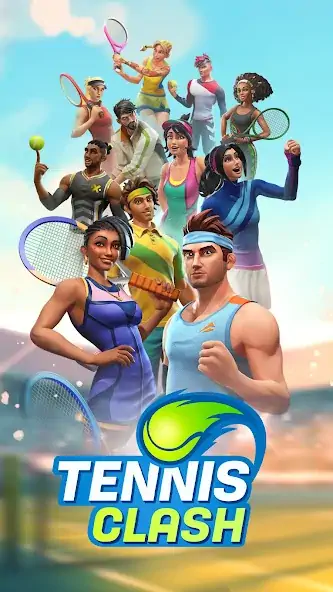 Скачать Tennis Clash: Multiplayer Game [Взлом Бесконечные деньги] APK на Андроид