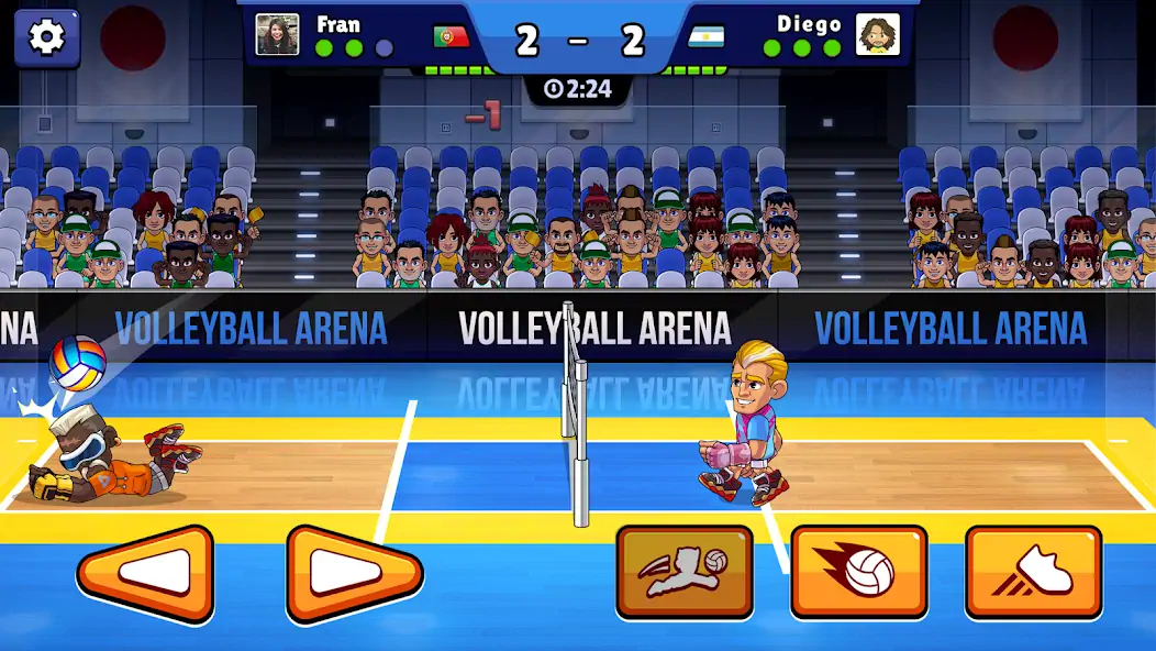 Скачать Volleyball Arena: Spike Hard [Взлом Бесконечные монеты] APK на Андроид