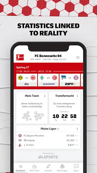 Скачать Bundesliga Fantasy Manager [Взлом Бесконечные деньги] APK на Андроид