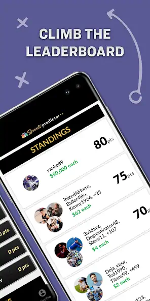 Скачать NBC Sports Predictor [Взлом Бесконечные монеты] APK на Андроид