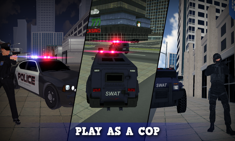 Скачать Justice Rivals 3 Cops&Robbers [Взлом Много монет] APK на Андроид