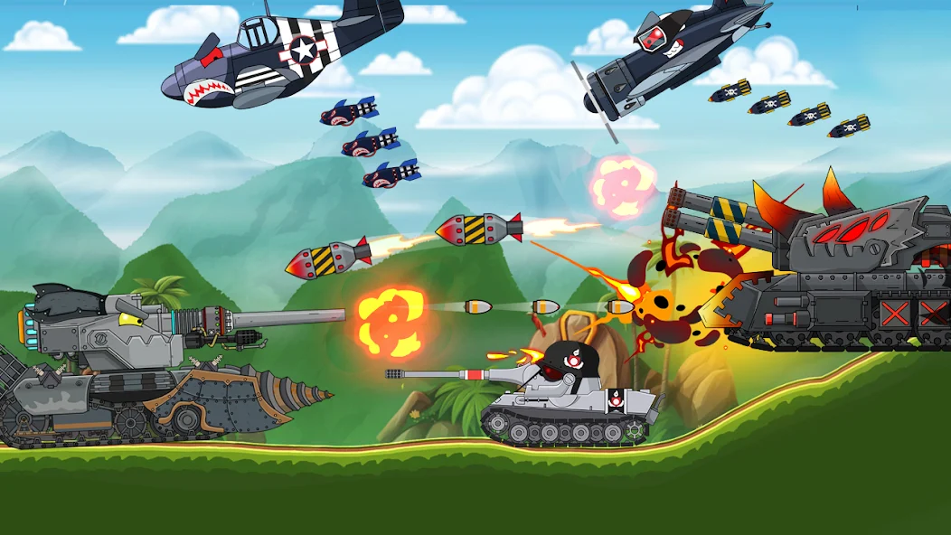 Скачать Tank Combat: War Battle [Взлом Бесконечные деньги] APK на Андроид