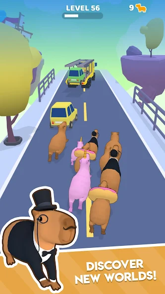 Скачать Capybara Rush [Взлом Много монет] APK на Андроид