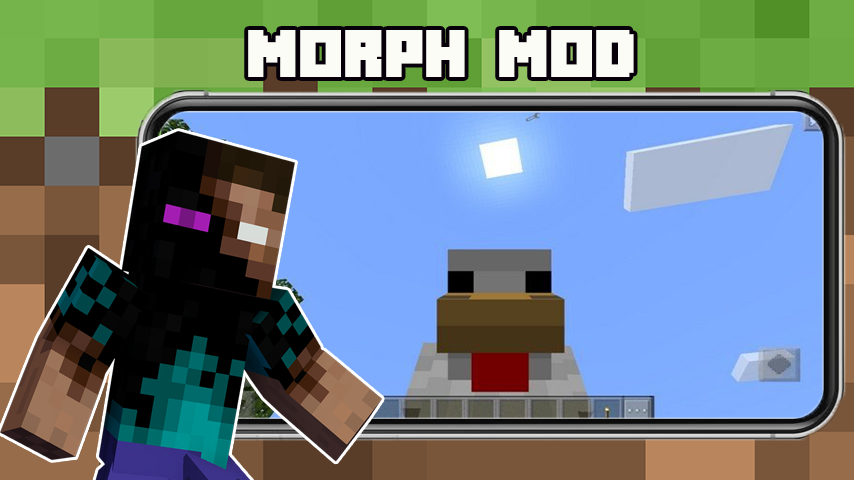 Скачать Morph Mod for Minecraft PE [Взлом Бесконечные деньги] APK на Андроид