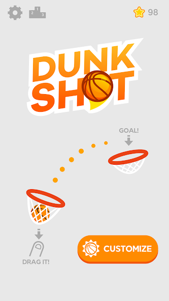 Скачать Dunk Shot [Взлом Много монет] APK на Андроид