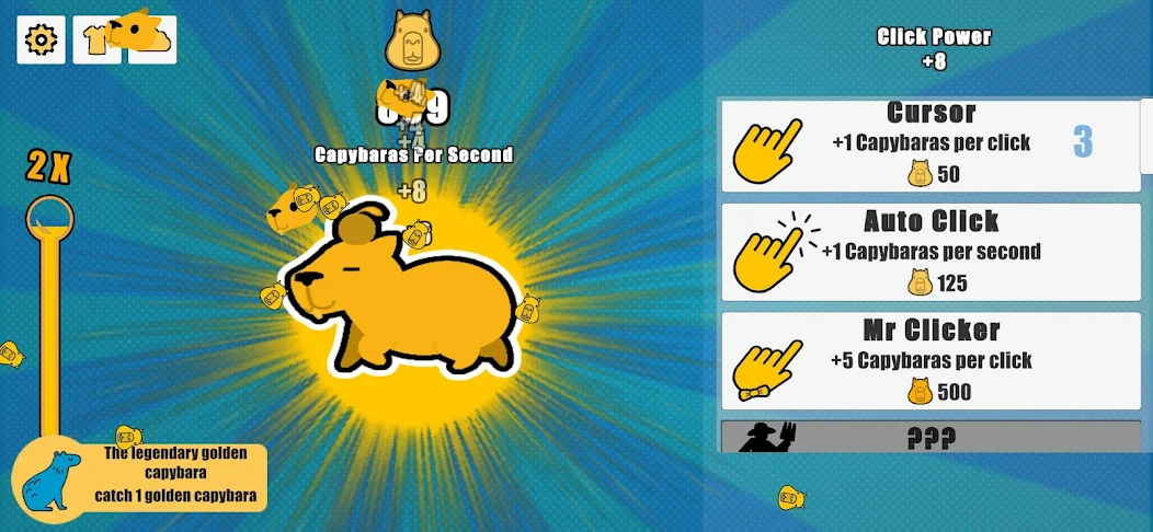 Скачать Capybara Clicker [Взлом Бесконечные монеты] APK на Андроид