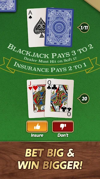 Скачать Blackjack [Взлом Бесконечные монеты] APK на Андроид