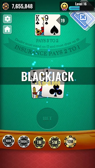 Скачать Blackjack 21 - Classic Casino [Взлом Бесконечные деньги] APK на Андроид