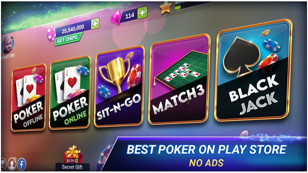 Скачать Poker Texas Holdem [Взлом Много монет] APK на Андроид