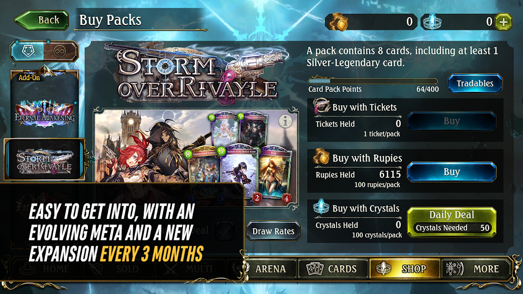 Скачать Shadowverse CCG [Взлом Бесконечные монеты] APK на Андроид