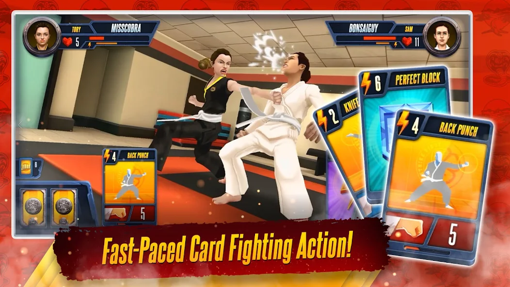 Скачать Cobra Kai: Card Fighter [Взлом Бесконечные деньги] APK на Андроид