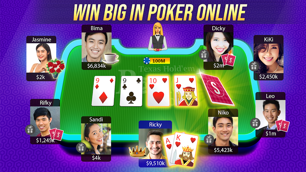 Скачать Texas Holdem Poker Online [Взлом Много денег] APK на Андроид